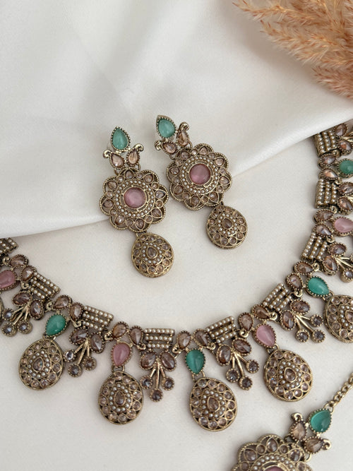 Zara Polki Necklace Set