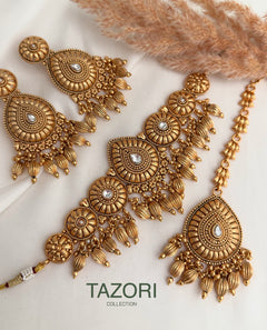 Bhavi Gold Imitation Choker Set