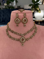 Polki layered necklace set