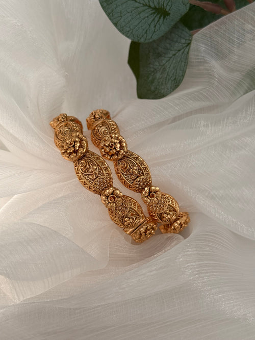 Gold Imitation Kada Set