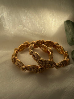 Gold Imitation Kada Set