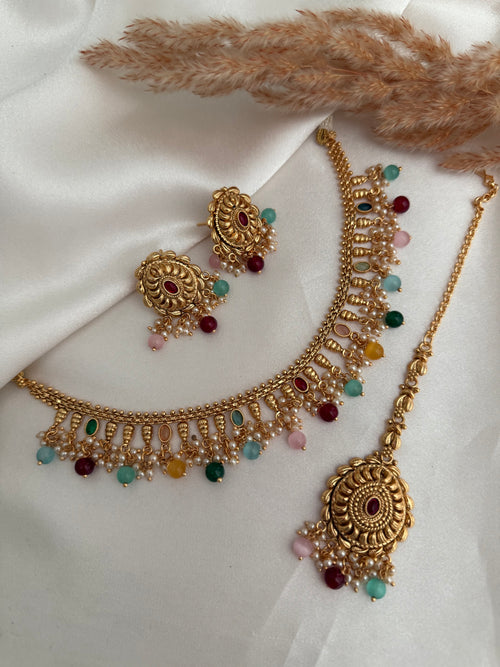 Heera Multicolor Necklace Set