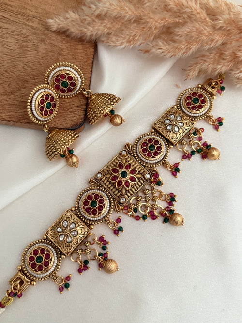 Pearl Gold Necklace Set