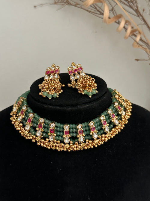 Kundan Choker/Necklace Set