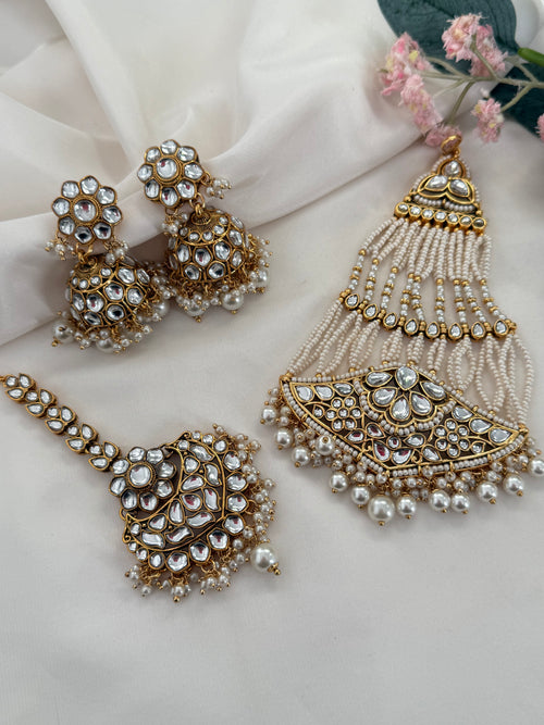 Pearl passa x jhumki Set