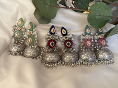 German silver Oxidized Earrings