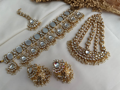Pearl Uncut Kundan Choker Set