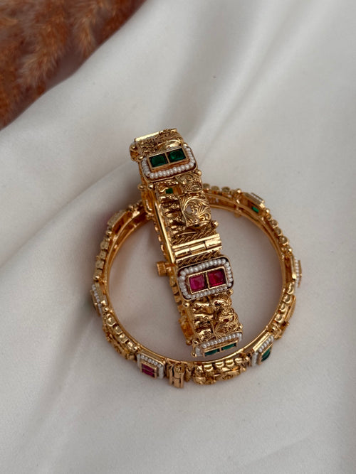 Gold imitation Kada set