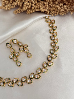 Polki Kundan Choker/necklace Set