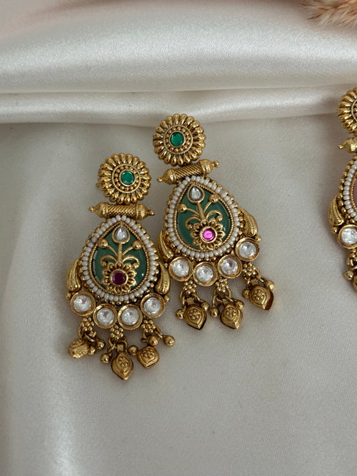 Heritage Kundan earrings
