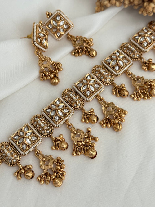 Pearl x Gold Choker Set
