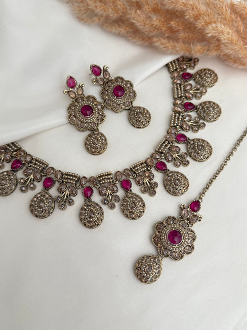 Zara Polki Necklace Set