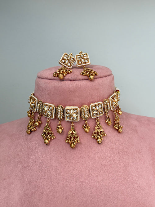 Pearl x Gold Choker Set