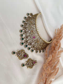 Polki necklace set