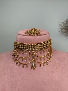Kaira gold Choker Set