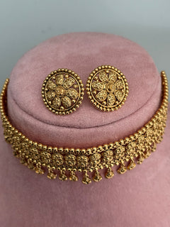 Gold imitation Choker Set