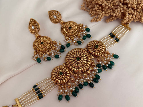 Gold  choker Set