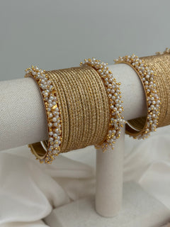 Pearl Gold bangles set