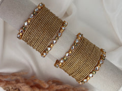 Kundan Gold bangles set