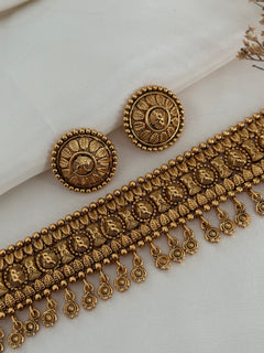 Mehar Gold imitation Choker Set