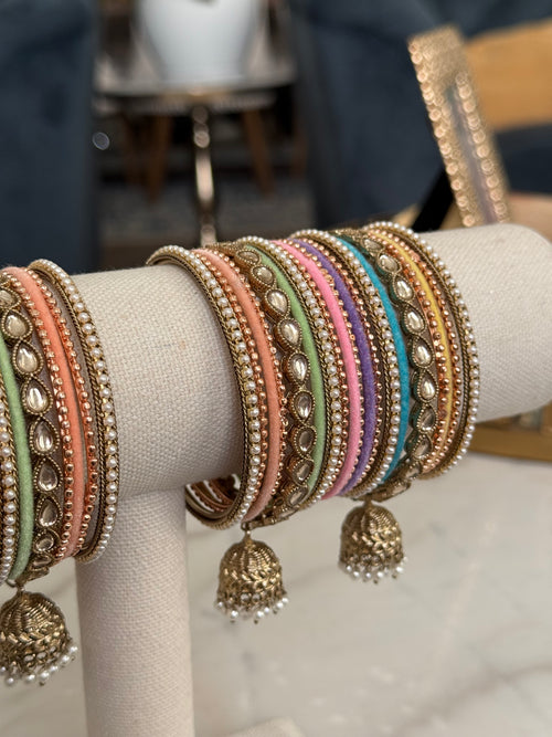 Pastel multicolor bangles Set