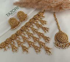 Navya Gold imitation choker Set