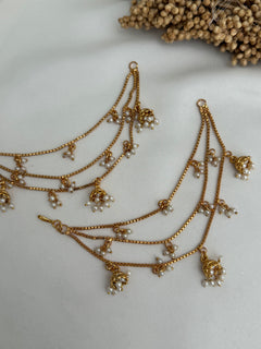 Pearl gold Ear Chains
