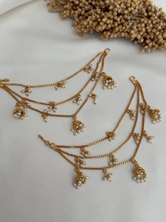 Pearl gold Ear Chains