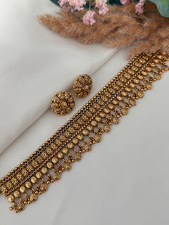 Mehar Gold imitation Choker Set