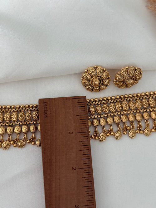 Mehar Gold imitation Choker Set