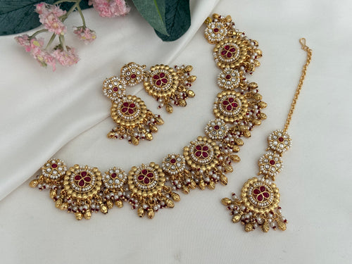 Sakhi Kundan Necklace Set
