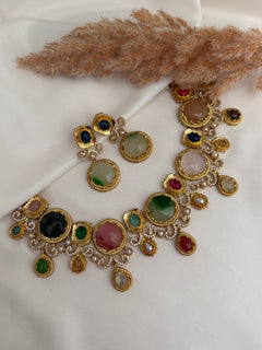 Sabyasachi inspired Multi-Colour Necklace Set