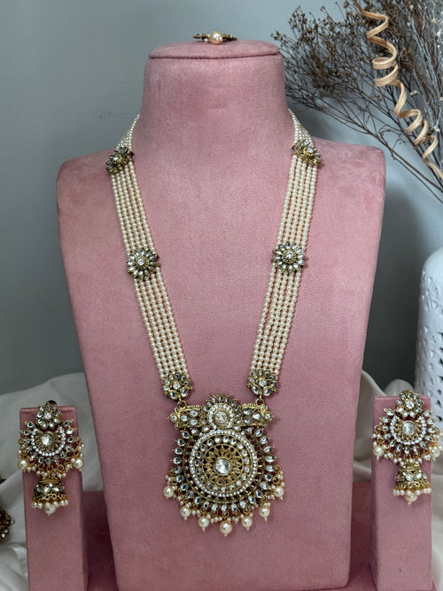 Pearl Kundan Rani Haar