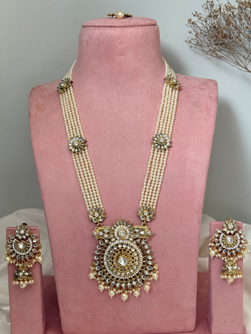 Pearl Kundan Rani Haar