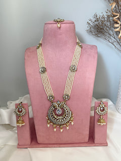 Pearl Kundan Rani Haar