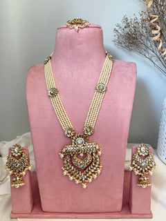 Pearl Kundan Rani Haar