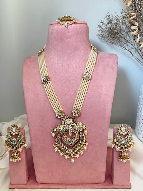 Pearl Kundan Rani Haar