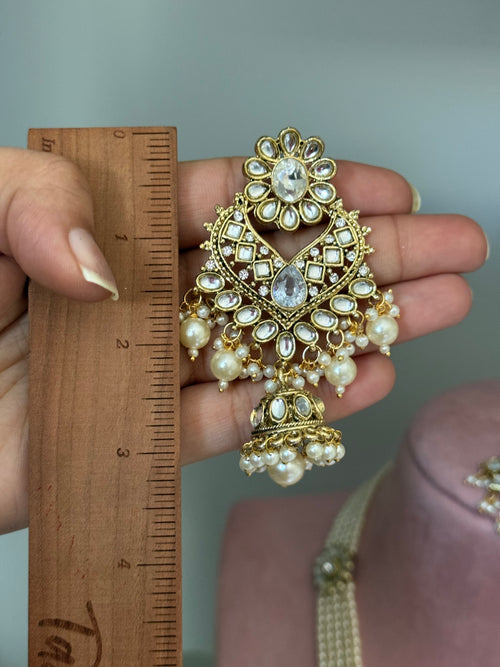 Pearl Kundan Rani Haar