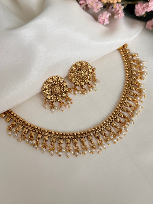 Pearl gold imitation Set