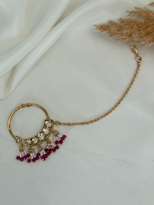 Bridal Kundan Nose Ring