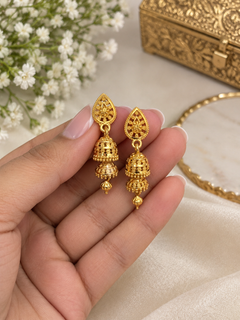 Gold imitation jhumki