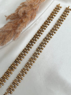 Gold imitation traditional anklets