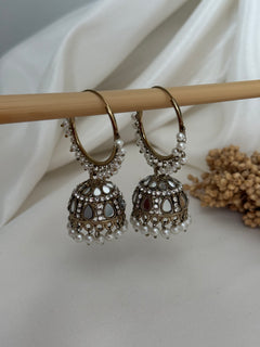 Mirror balli jhumkis