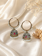 Mirror balli jhumkis
