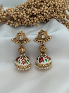 Meenakari jhumka Earrings