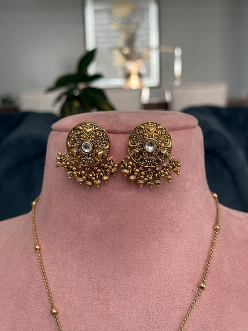 Gold imitation pendant Necklace Set
