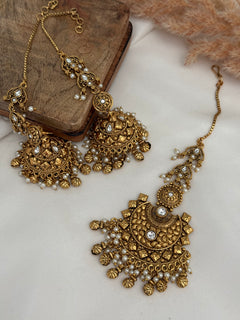 Diya jhumka tikka set