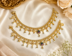 Gold imitation bridal anklets