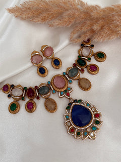 Sabyasachi inspired Multi-Colour Necklace Set
