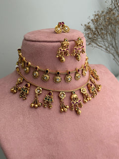Kudrat Kashmir double Necklace Set